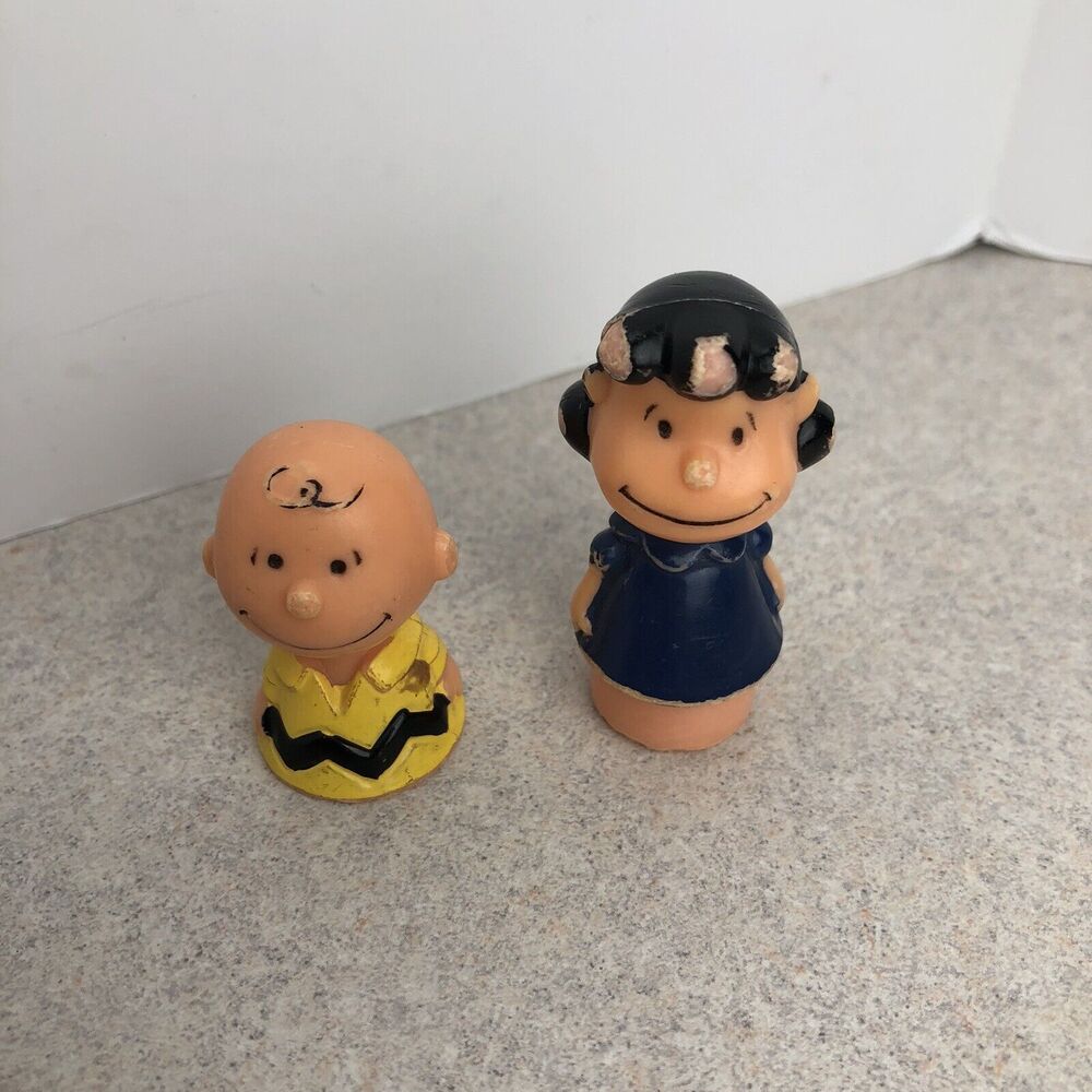 Vintage Fisher Price Little People Charley Brown Lucy Peanuts